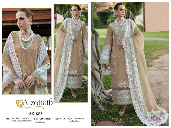 ALZOHAIB AZ 1238 ZOYA VOL 1 COTTON PAKISTANI SUITS
