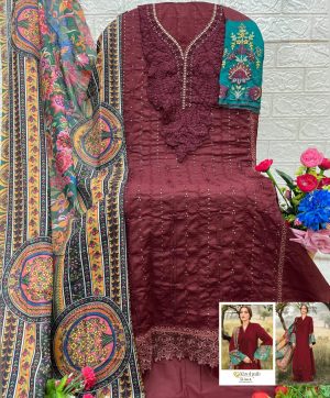 ALZOHAIB AZ 1261 B COTTON PAKISTANI SUITS