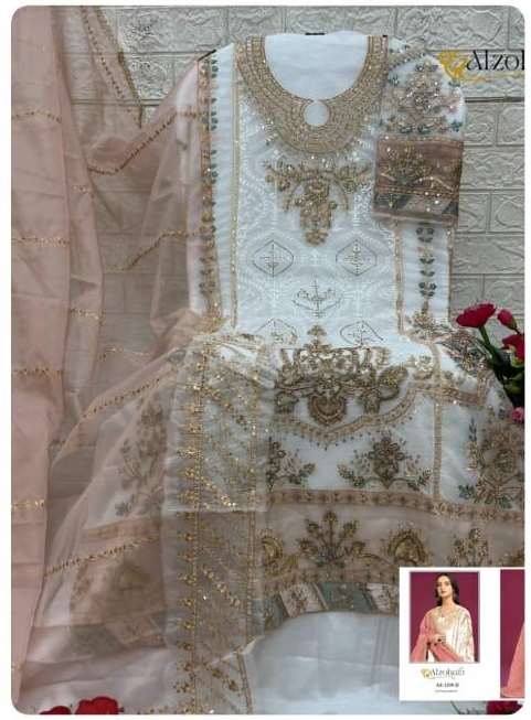 ALZOHAIB AZ 1270 D ORGANZA PAKISTANI SALWAR KAMEEZ