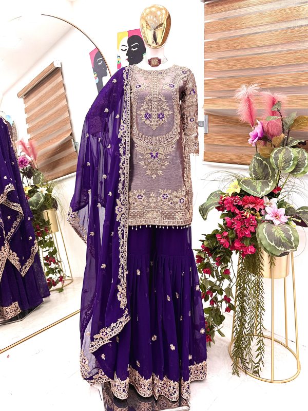 AYYANA CLOTHING AYYANA 2 A DESIGNER PLAZZO SUITS