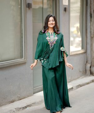 BE 349 F TRENDY THREE PIECE INDO WESTERN COLLETION