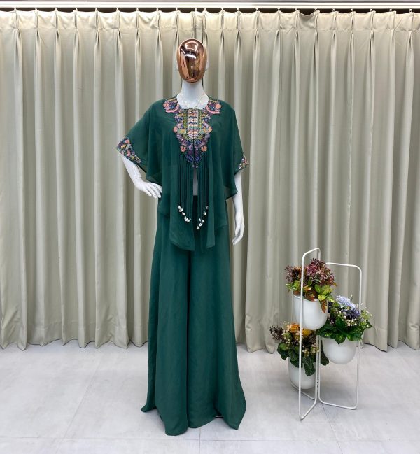 BE 349 F TRENDY THREE PIECE INDO WESTERN COLLETION
