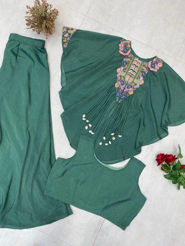 BE 349 F TRENDY THREE PIECE INDO WESTERN COLLETION