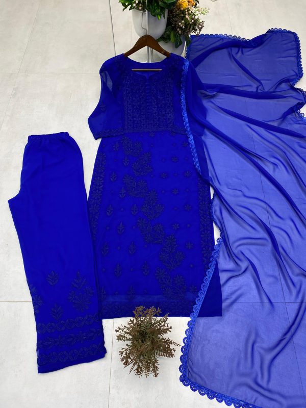 BE 354 E EXCLUSIVE GEORGETTE WITH EMBROIDERED SUITS