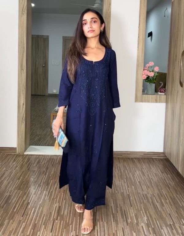 BE 390 A DESIGNER WEAR EXCLUSIVE TOP WITH PLAZZO