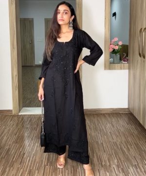 BE 390 C DESIGNER WEAR EXCLUSIVE TOP WITH PLAZZO