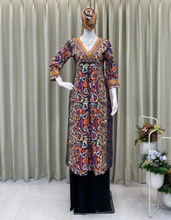 BE 392 DESIGNER NAVARATRI SEASON KURTA PLAZZO