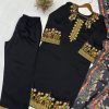 BE 397 EXCLUSIVE EMBROIDERED TOP WITH PLAZZO