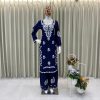 BE 398 EXCLUSIVE EMBROIDERED TOP WITH PLAZZO