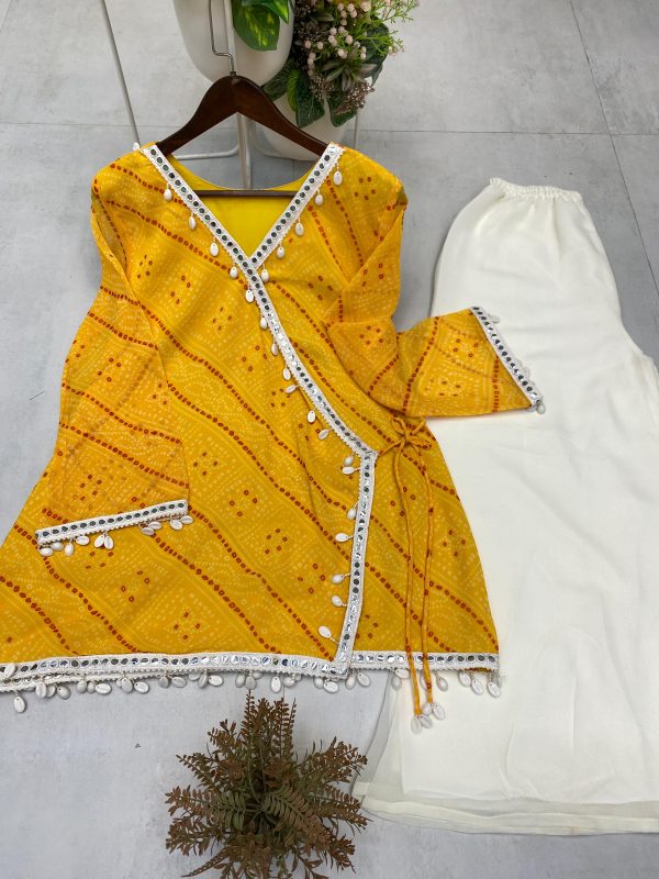 BE 399 DESIGNER PRINTED KURTA PLAZZO ONLINE