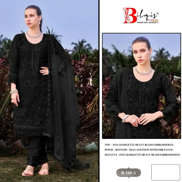 BILQIS B 160 A GEORGETTE PAKISTANI SALWAR KAMEEZ