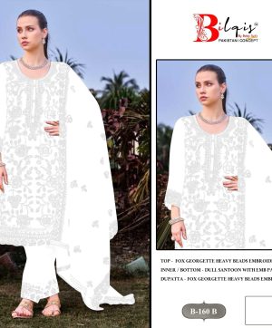 BILQIS B 160 B GEORGETTE PAKISTANI SALWAR KAMEEZ