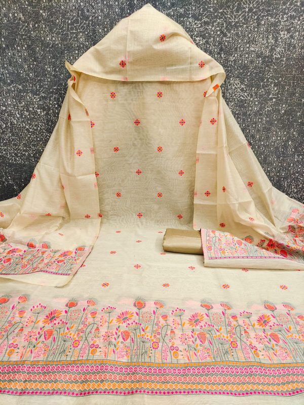 DESIGNER SUITS DS MODAL CHANDERI SUIT MATERIAL