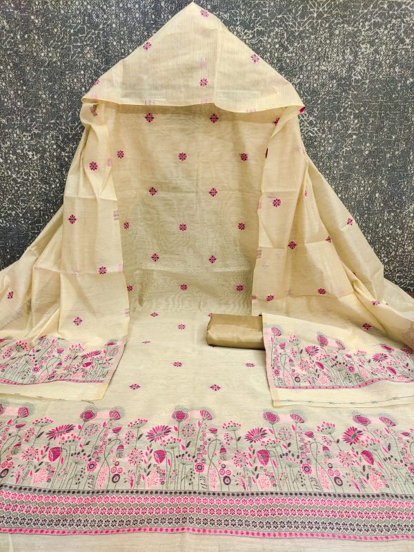 DESIGNER SUITS DS MODAL CHANDERI SUIT MATERIAL