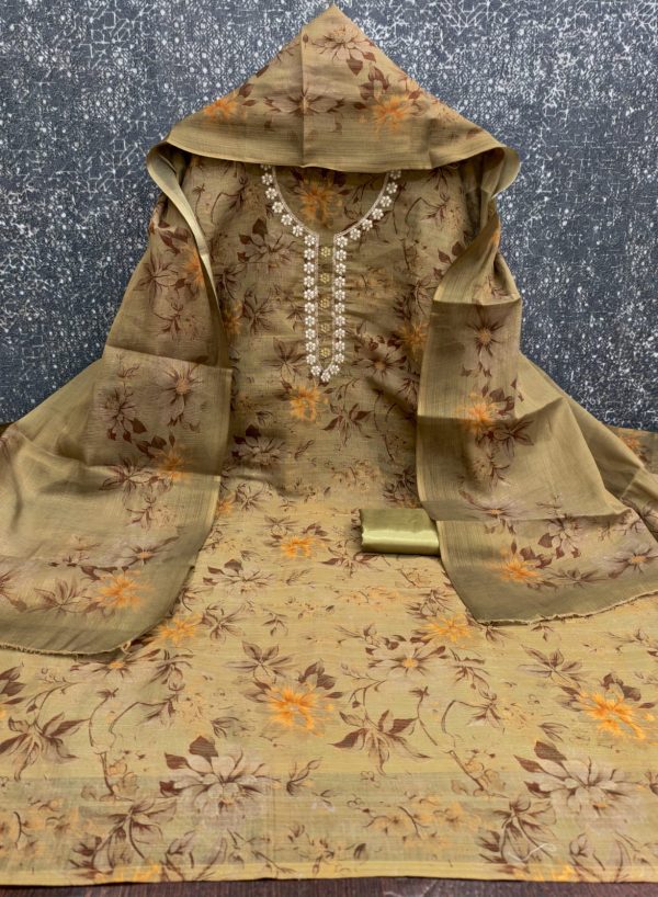 DESIGNER SUITS DS SIMMER SILK PRINTED SUIT MATERIAL