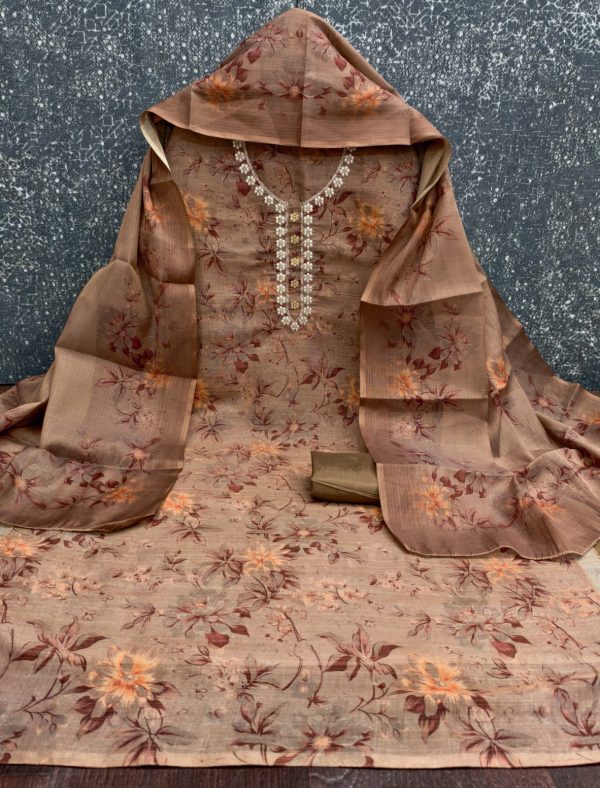 DESIGNER SUITS DS SIMMER SILK PRINTED SUIT MATERIAL