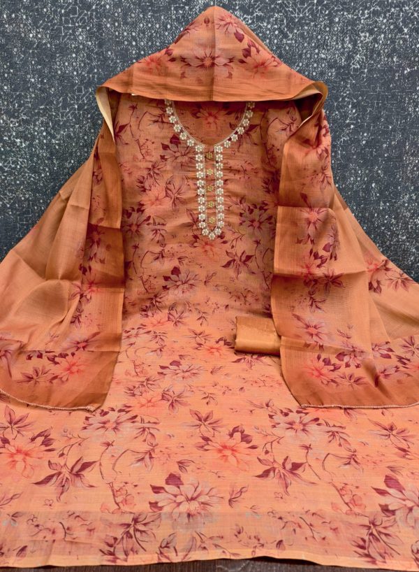 DESIGNER SUITS DS SIMMER SILK PRINTED SUIT MATERIAL