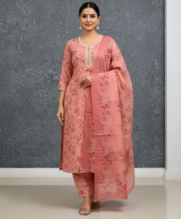 DESIGNER SUITS DS SIMMER SILK PRINTED SUIT MATERIAL