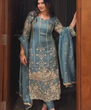 DHANI BOUTIQUE DB 018 DESIGNER SALWAR SUITS