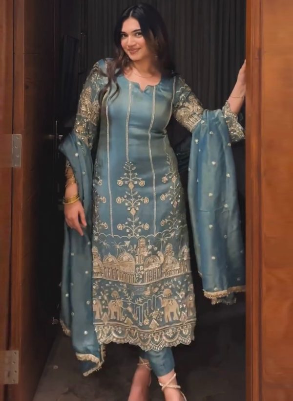 DHANI BOUTIQUE DB 018 DESIGNER SALWAR SUITS