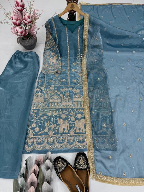 DHANI BOUTIQUE DB 018 DESIGNER SALWAR SUITS