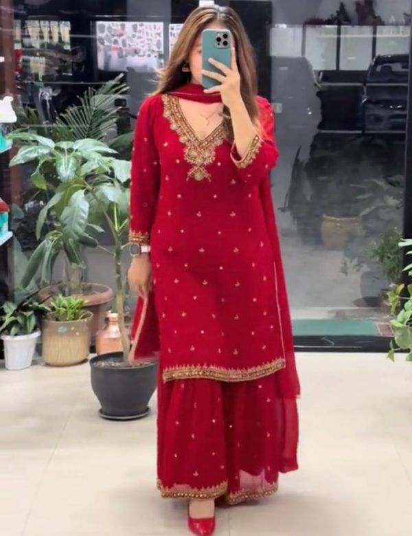 DHANI BOUTIQUE DB 21 A DESIGNER PLAZZO SUITS