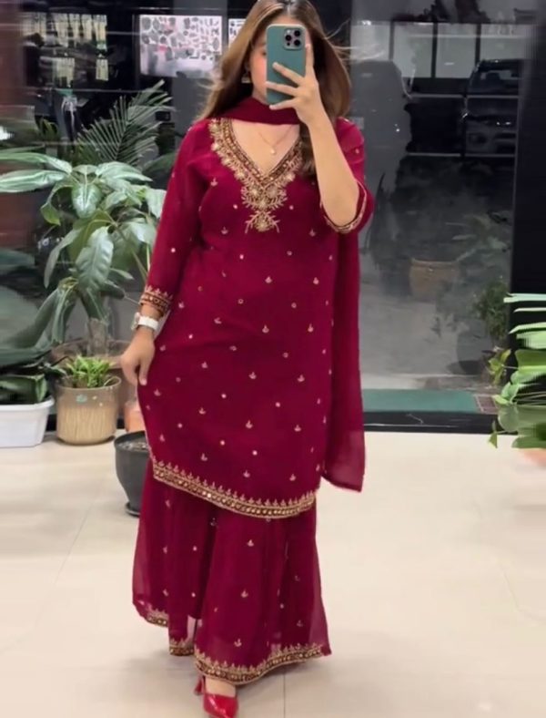 DHANI BOUTIQUE DB 21 B DESIGNER PLAZZO SUITS