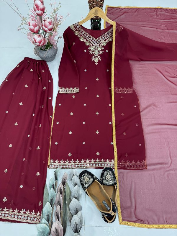 DHANI BOUTIQUE DB 21 B DESIGNER PLAZZO SUITS