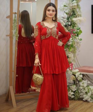 DHARMI DESIGNER DD 1013 TRENDING SHARARA PLAZZO SUITS