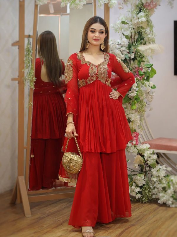 DHARMI DESIGNER DD 1013 TRENDING SHARARA PLAZZO SUITS
