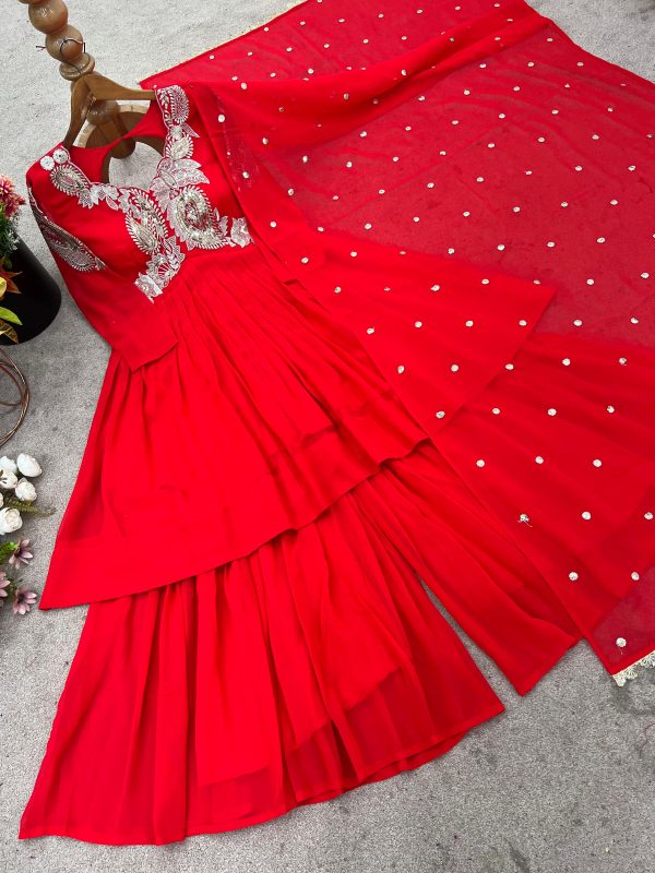DHARMI DESIGNER DD 1013 TRENDING SHARARA PLAZZO SUITS