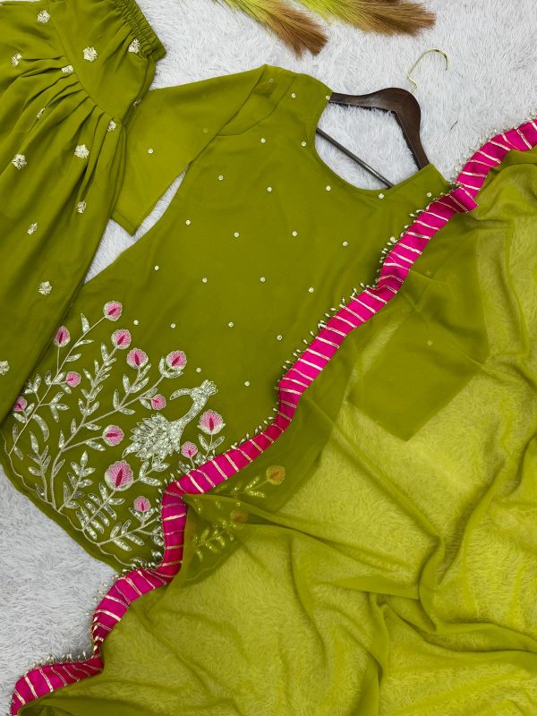 DHK 1367 DESIGNER TOP PATIALA DHOTI WHOLESALE