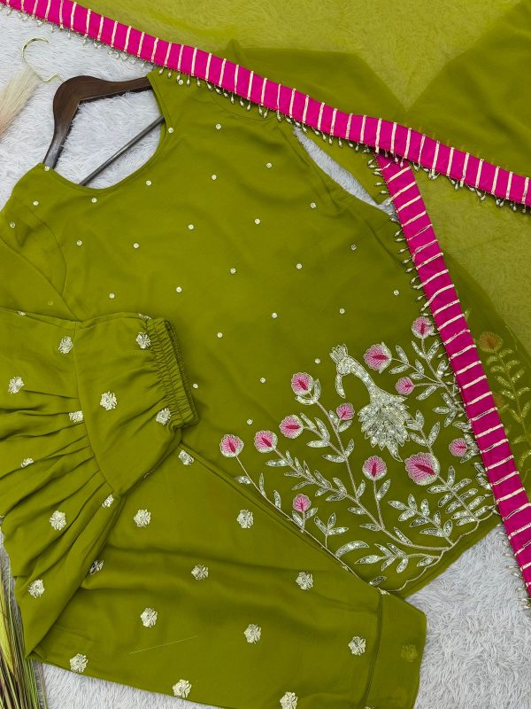 DHK 1367 DESIGNER TOP PATIALA DHOTI WHOLESALE