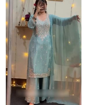 DHK 1368 DESIGNER PLAZZO SUITS WHOLESALE