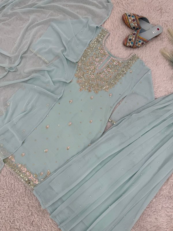 DHK 1368 DESIGNER PLAZZO SUITS WHOLESALE