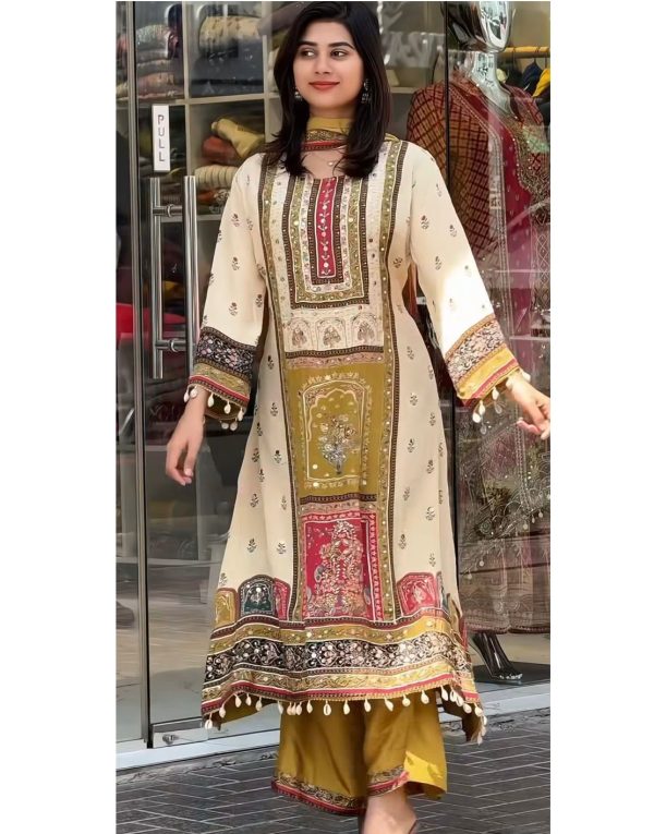 DHK 1369 DESIGNER CHINON SALWAR SUITS WHOLESALE