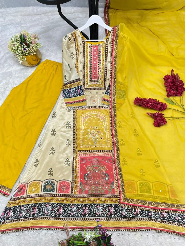 DHK 1369 DESIGNER CHINON SALWAR SUITS WHOLESALE