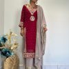 DHK 1370 DESIGNER PLAZZO SUITS WHOLESALE