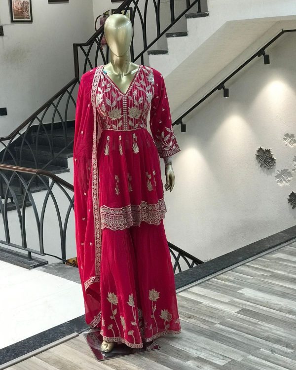 DHK 1371 DESIGNER SHARARA SUITS WHOLESALE