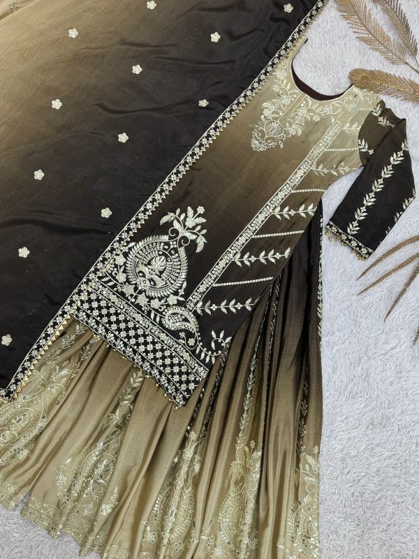 DHK 1372 A DESIGNER PLAZZO SUITS WHOLESALE