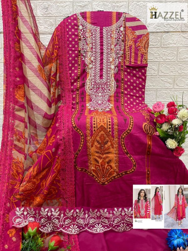 HAZZEL 0357 COTTON PAKISTANI SALWAR KAMEEZ