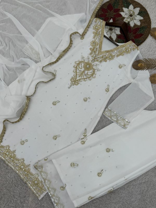 HK 1714 B DESIGNER PLAZZO SUITS WHOLESALE