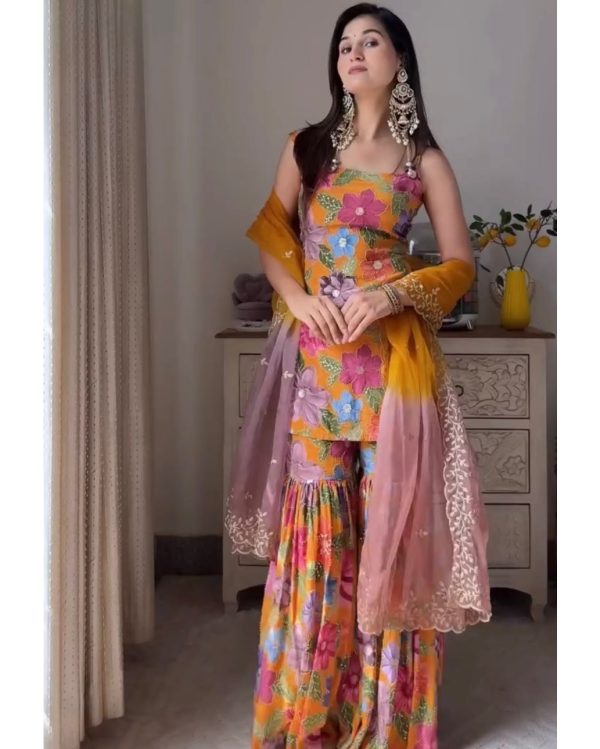 HK 1726 DESIGNER SHARARA SUITS MANUFACTURER