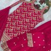 HK 1727 DESIGNER GEORGETTE PLAZZO SUITS WHOLESALE