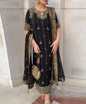 HK 1728 DESIGNER SALWAR SUITS WHOLESALE