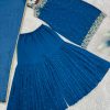 HK 1729 B PREMIUM QUALITY PLAZZO SUITS WHOLESALE