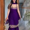 HK 1729 C PREMIUM QUALITY PLAZZO SUITS WHOLESALE