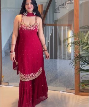 HK 1729 PREMIUM QUALITY PLAZZO SUITS WHOLESALE