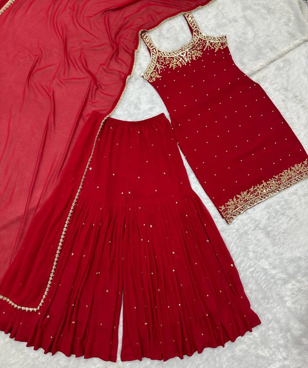 HK 1729 PREMIUM QUALITY PLAZZO SUITS WHOLESALE