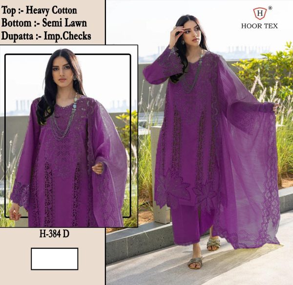 HOOR TEX H 384 D HEAVY COTTON SALWAR KAMEEZ